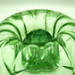 Uranium Glass - Flower Frog Bowl - 21cm