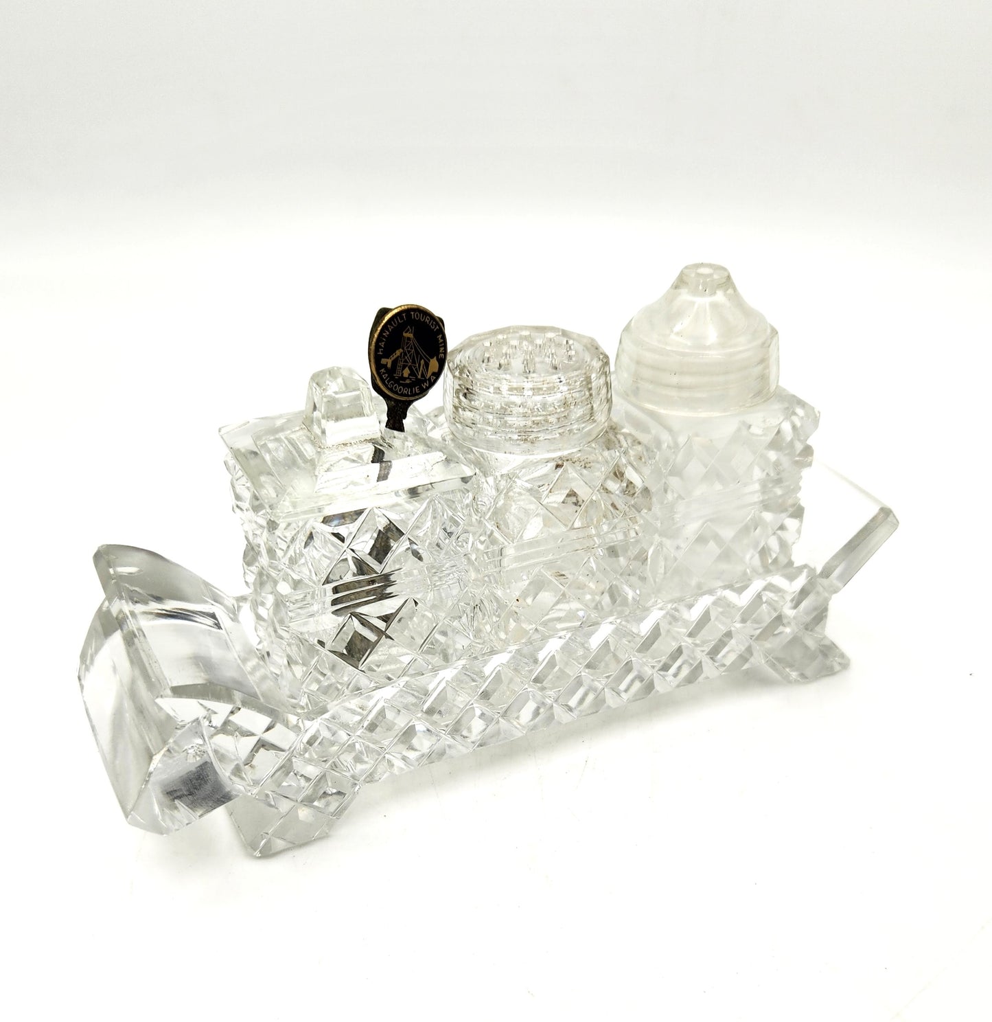 Crystal Dog Shaped Cruit Set - 16cm