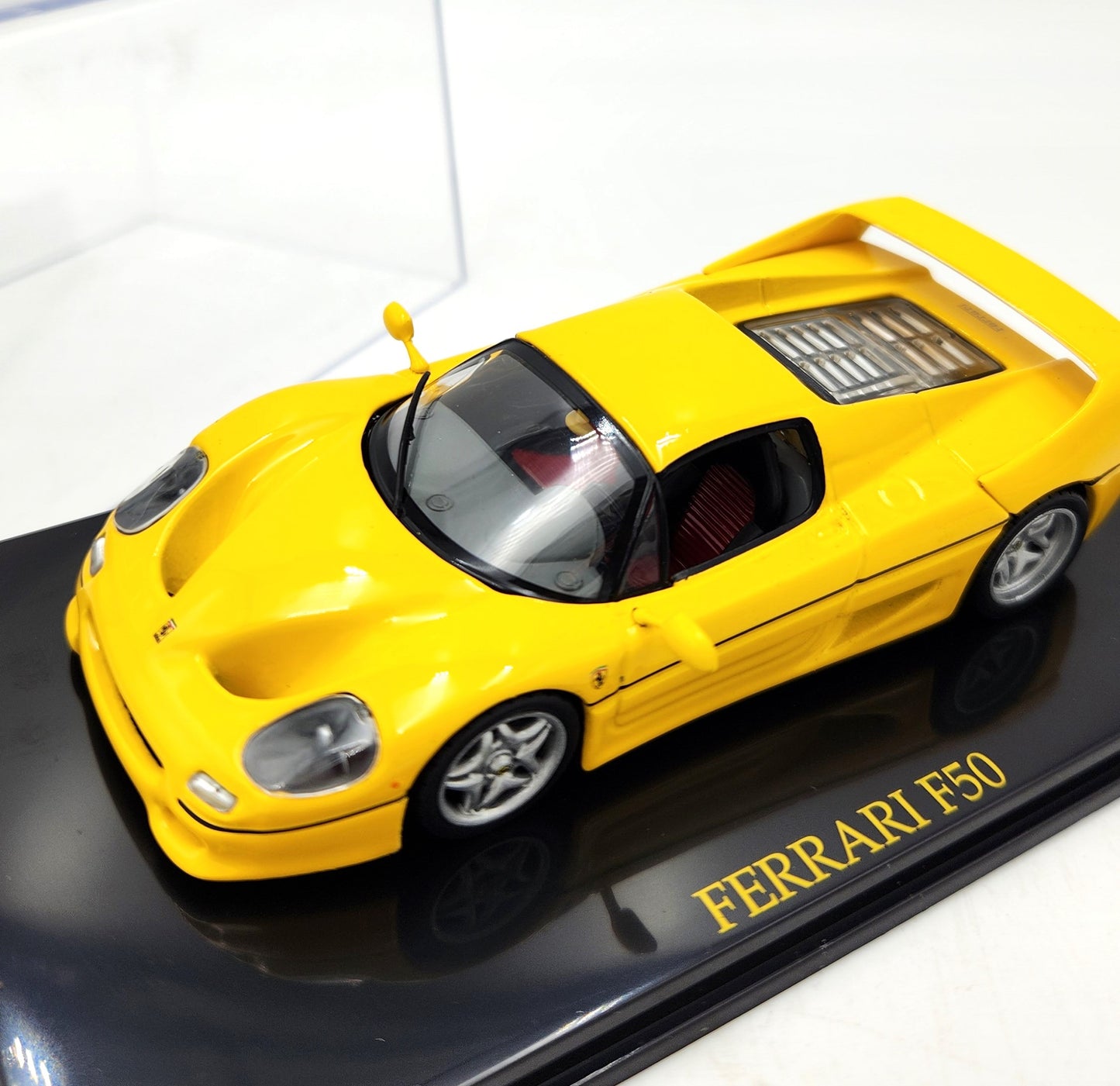 Ferrari F50 (Ferrari Yellow) in Acrylic Display Box - 1:43 Scale