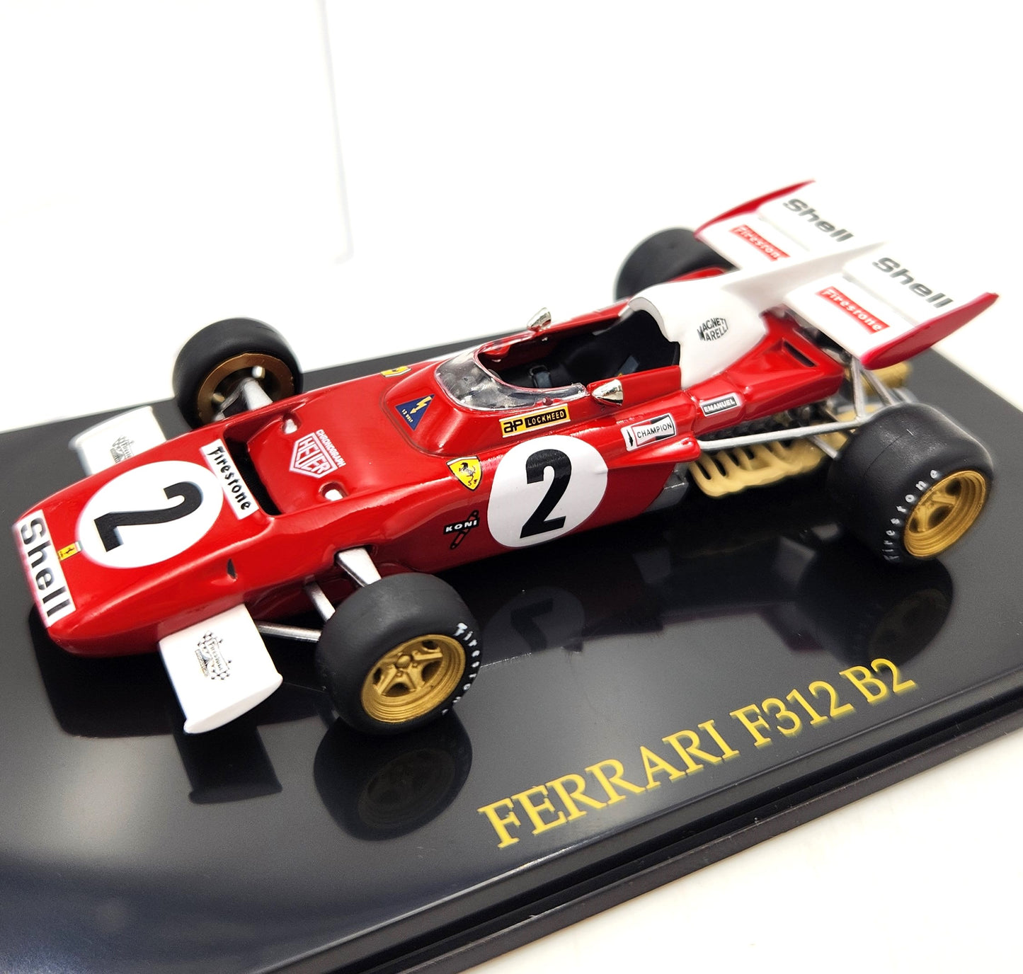 Ferrari F312 B2 Racing Car in Acrylic Display Box - 1:43 Scale