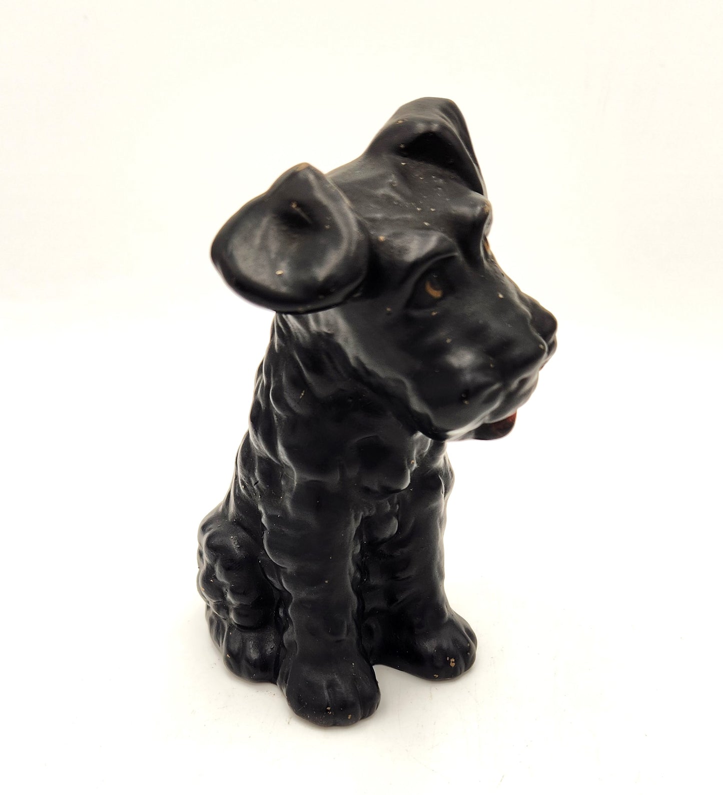 Vintage Ceramic Sylvac Black Terrier - 13cm