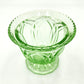 Depression Glass Green Vase - 8cm