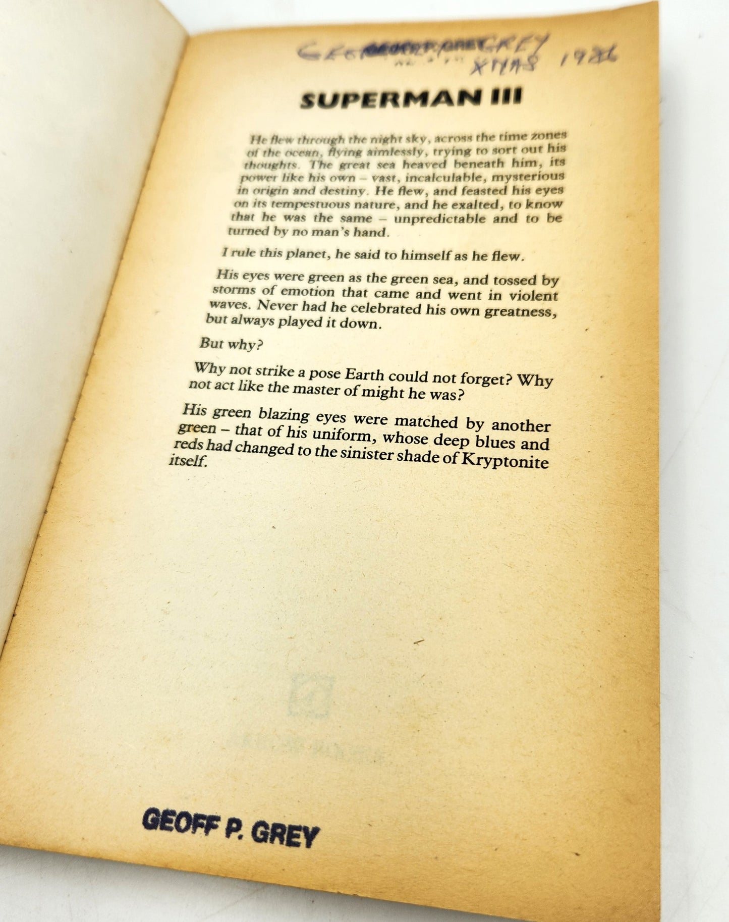 Paperback Novel - William Kotwinkle, Superman III - 160 Pages