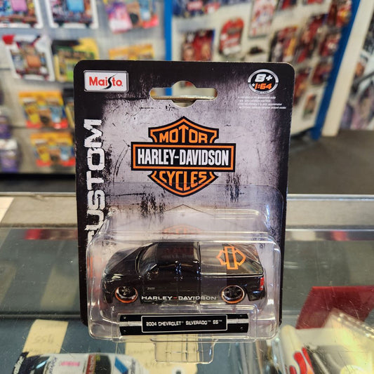 Maisto - 'Harley Davidson' 2004 Chevrolet Silverado SS Pickup (Black)