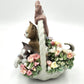 Adorable Lladro Porcelain 'Purr-Fect' Cats in Basket - 13cm