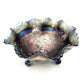 Carnival Iridescent Glass Footed Bowl - 24cm