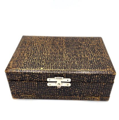 Vintage Tortoise Shell & Sterling Silver Brush and Comb Set in Box