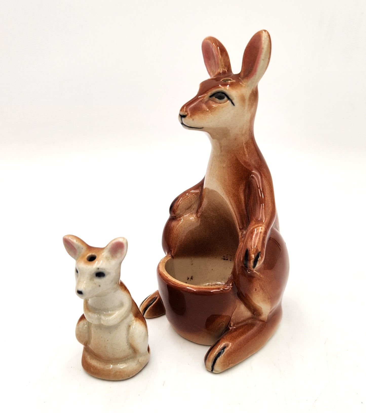 Kitsch Ceramic Kangaroo and Joey Salt & Pepper - 11cm