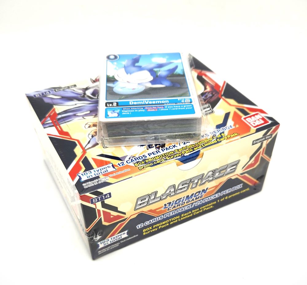 Digimon Card Game - Blast Ace BT14 Booster Box (Sealed Box) Relove Oxley - Vintage, Vinyl & Collectibles Digimon Card Game - Blast Ace BT14 Booster Box (Sealed Box) Relove Oxley - Vintage, Vinyl & Collectibles