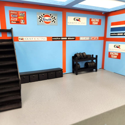 American Diorama - Garage 'Gulf Oil' - 1:64 Scale