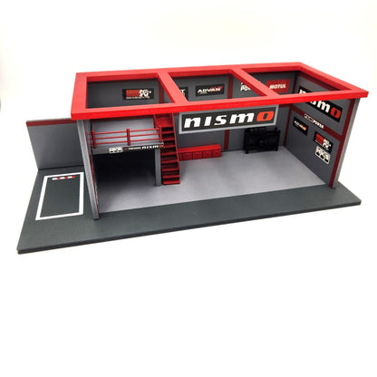 American Diorama - Garage 'Advan / Nismo' Garage - 1:64 Scale