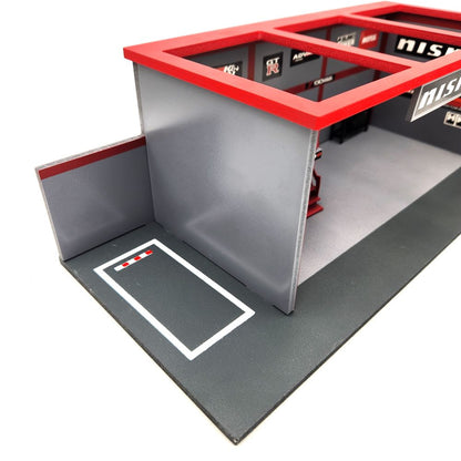 American Diorama - Garage 'Advan / Nismo' Garage - 1:64 Scale