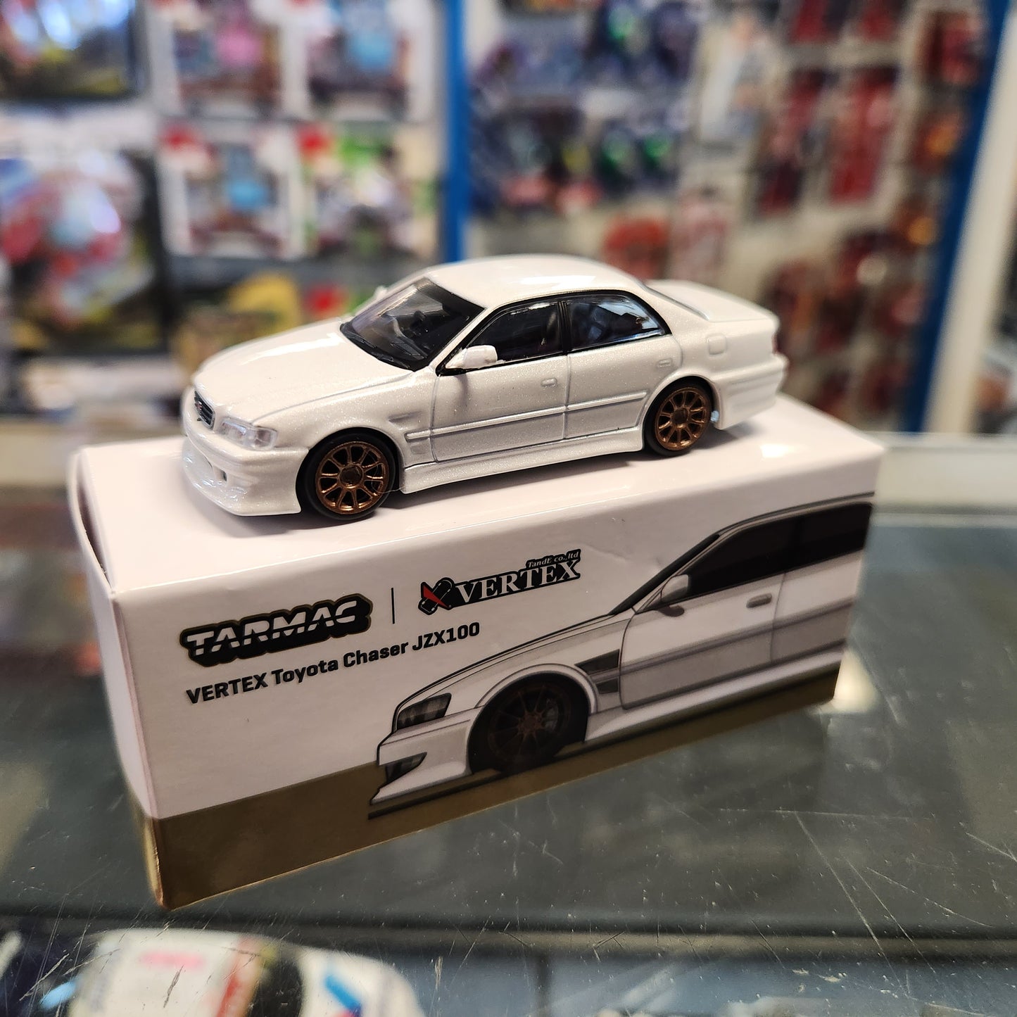 Tarmac Works - Vertex Toyota Chaser JZX100 - White Metallic
