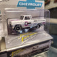 Johnny Lightning - 2023 Collector Tin R2 Vers. A - Crower Cams 1965 Chevy Pickup - Silver & White