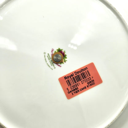 Royal Albert 'Old Country Roses' 2 Tier Cake Plate with Handle - 25cm