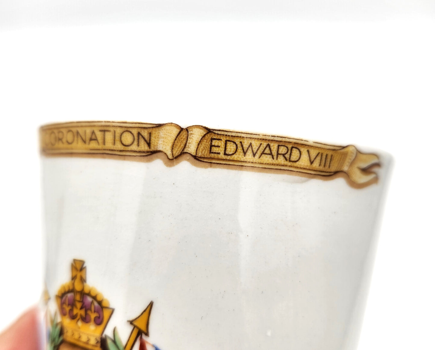 Shelley Bone China King Edward Coronation Tumber - 10cm