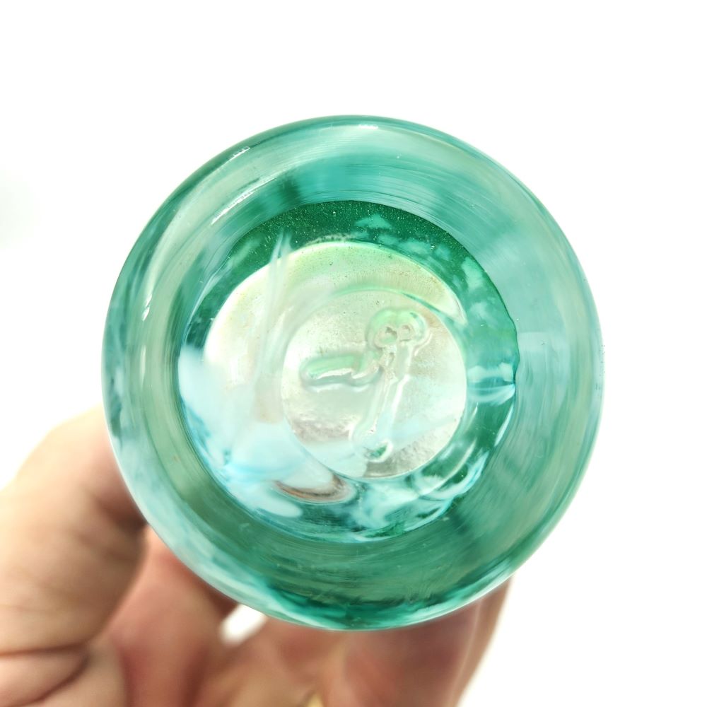 Art Glass Bud Vase 'Swirl' - 14cm