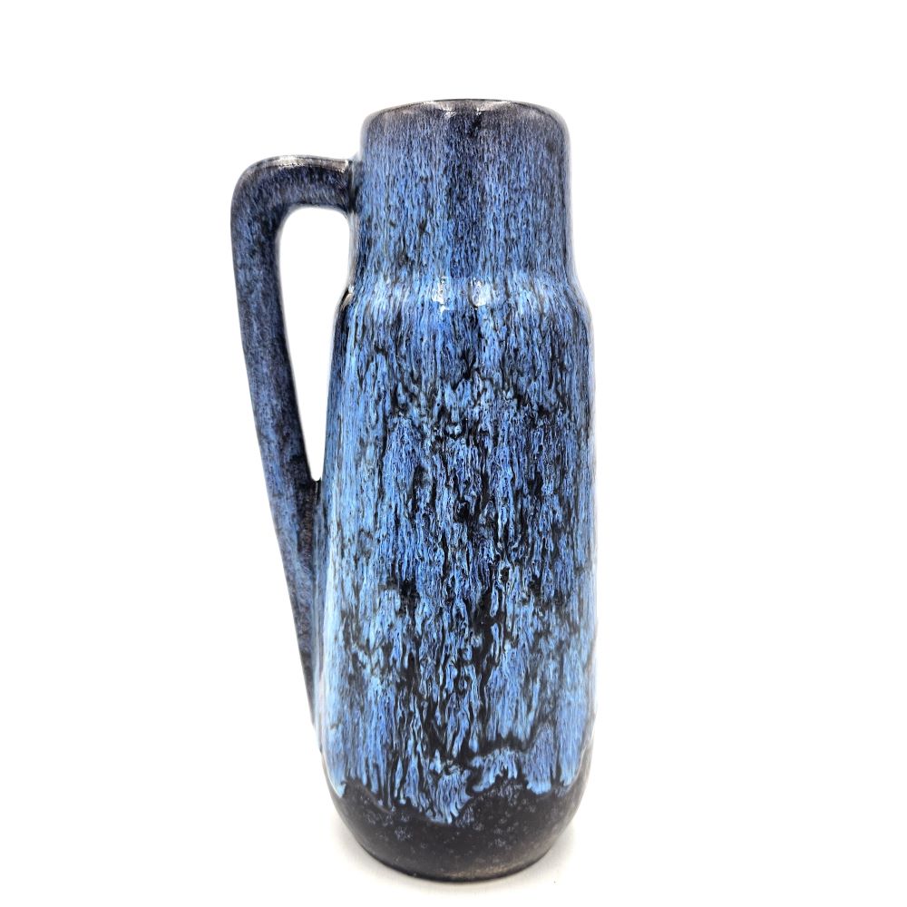 West German 275-20 Scheurich Vase (Blue/Black) - 20cm