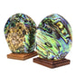 Pair of New Zealand Paua Shell Salt and Pepper Shakers - 8cm