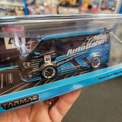 Tarmac Works - Toyota Hiace Widebody Black/Blue - 1:43 Scale