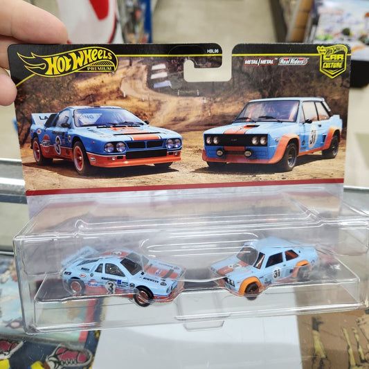 Hot Wheels Premium - Car Culture - 2 Pack - Lancia Rally + Fiat 131