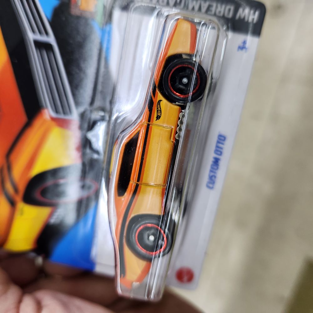 Hot Wheels - Custom Otto (Orange) - Long Card