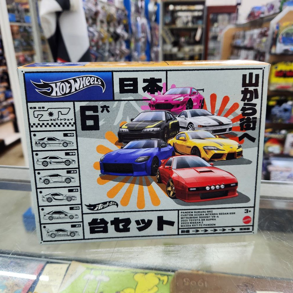 Hot Wheels - Japanese Car Culture Themed - Pack of 6 Cars