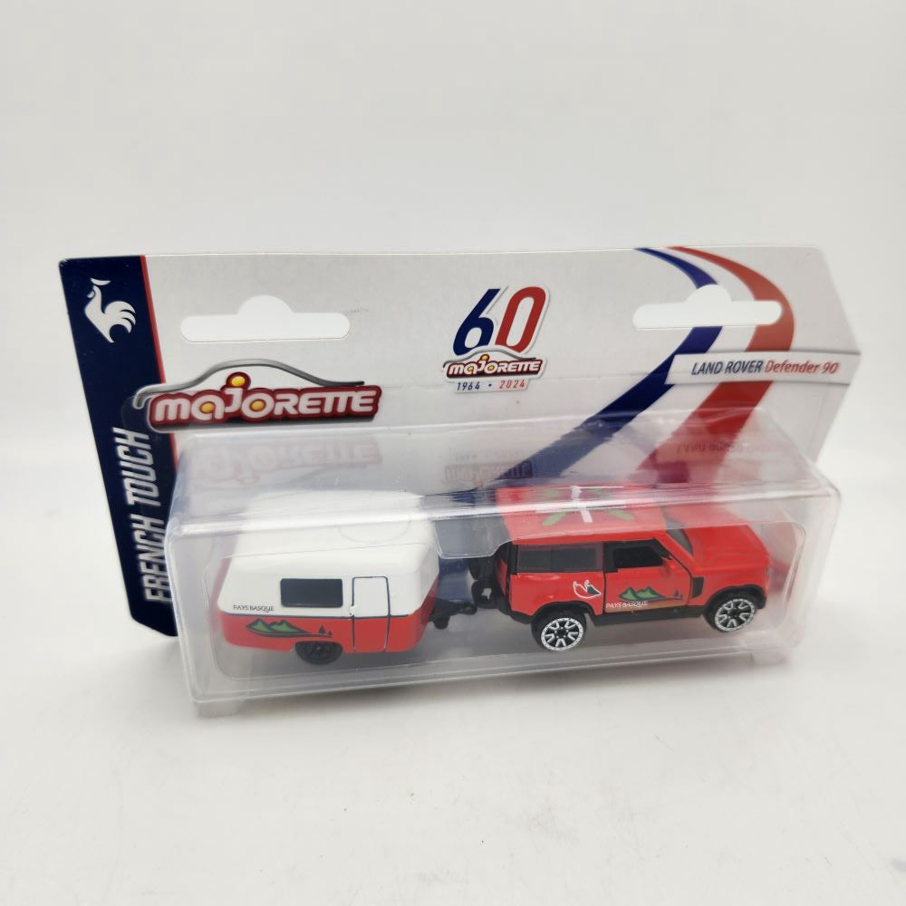 Majorette - French Touch - Trailers - Land Rover Defender 90 with Eriba Caravan