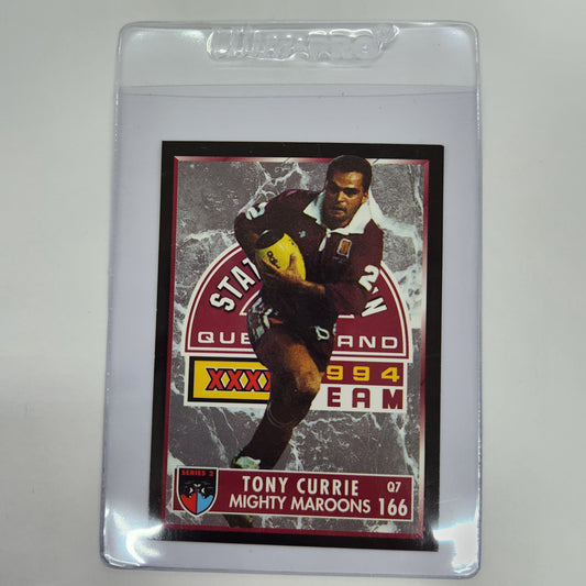 NSWRL - 1994 QLD State of Origin Team - Tony Currie (Card 166)