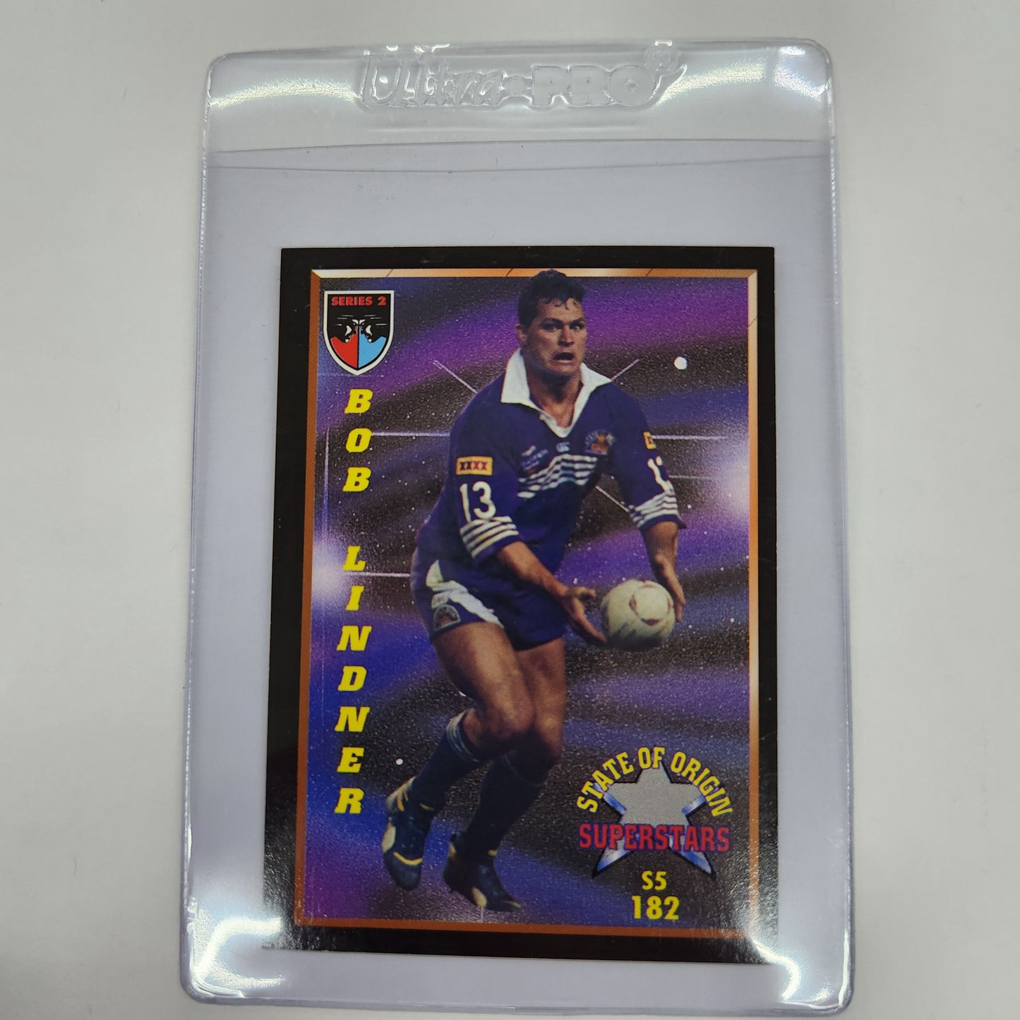 NSWRL - 1994 State of Origin Superstars QLD - Bob Lindner (Card 182)