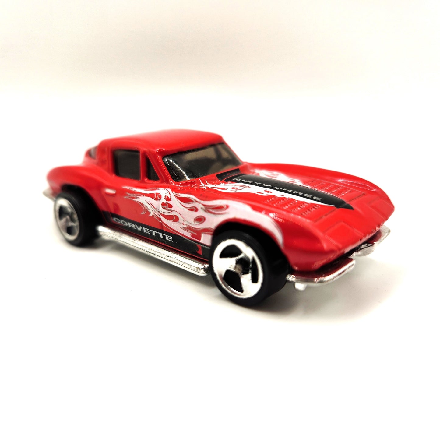 Uncarded - Hot Wheels - Corvette Stingray (Red and White)