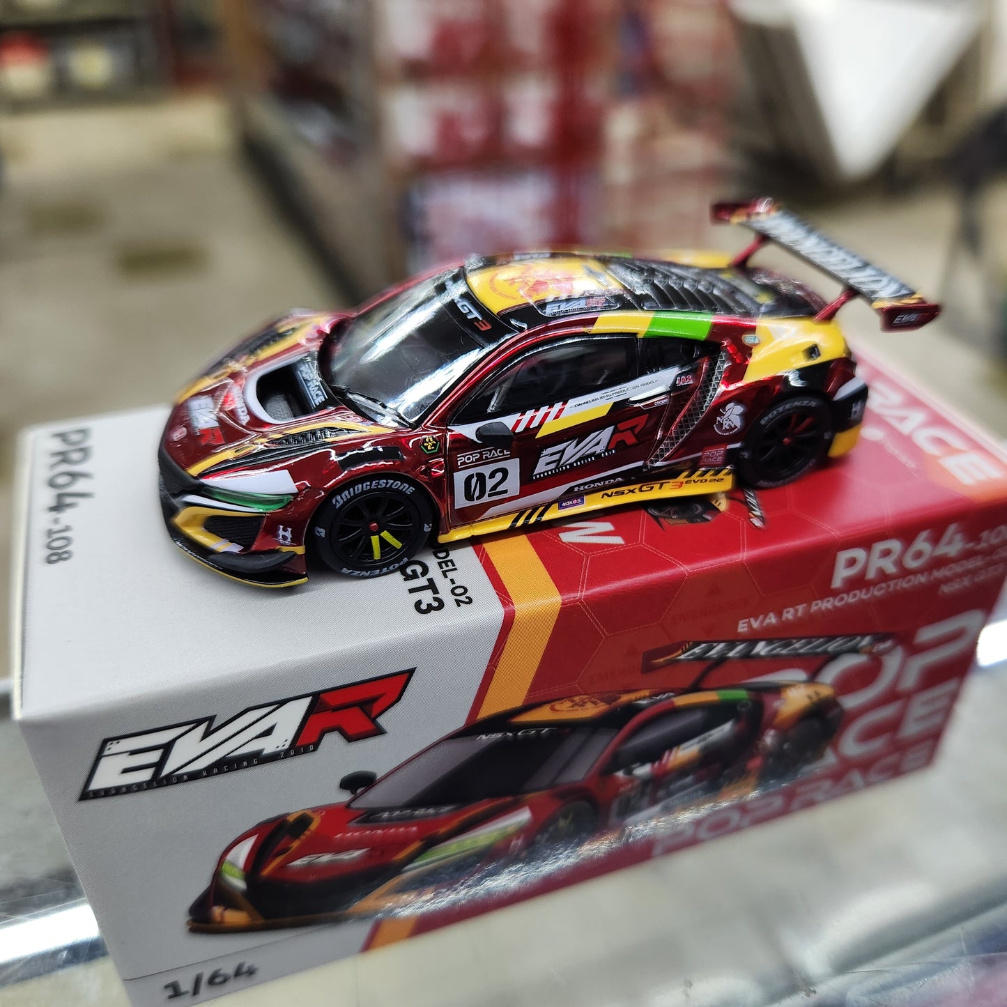 Pop Race - Honda NSX GT3 EVO22 EVA RT Production #02 - 1:64 Scale