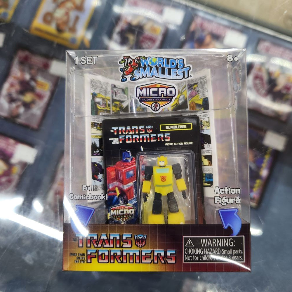 Worlds Smallest - Micro Figure and Comic - Transformers - Bumblebee