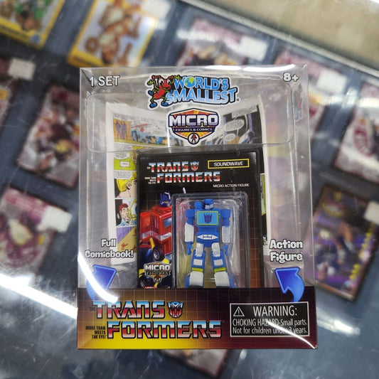 Worlds Smallest - Micro Figure and Comic - Transformers - Soundwave