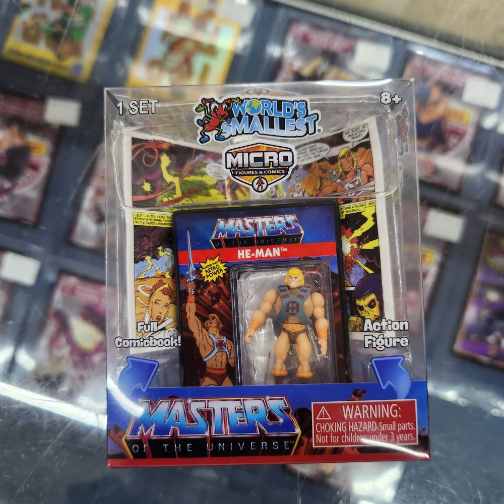 Worlds Smallest - Micro Figure and Comic - Master of the Universe - He-Man