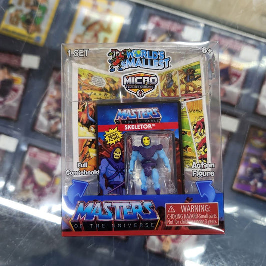 Worlds Smallest - Micro Figure and Comic - Master of the Universe - Skeletor