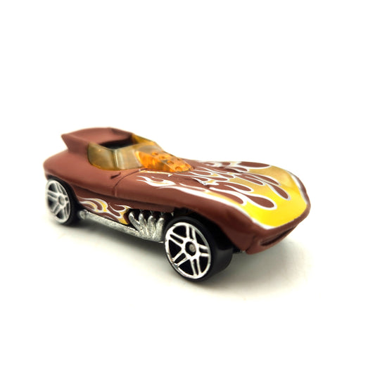 Uncarded - Hot Wheels - Cat-a-pult (Brown/Flames)