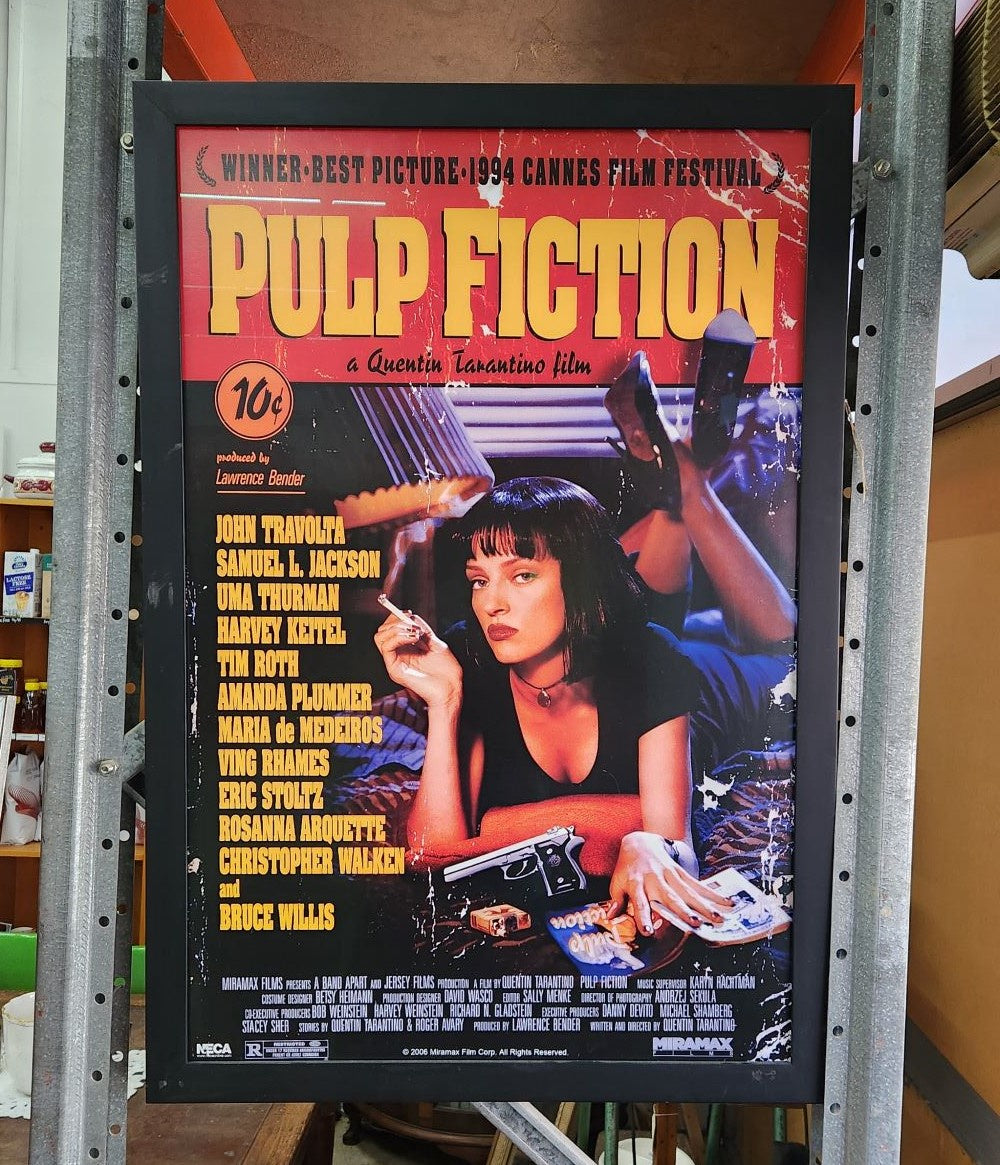 Framed 'Pulp Fiction' Print - 100cm x 68cm