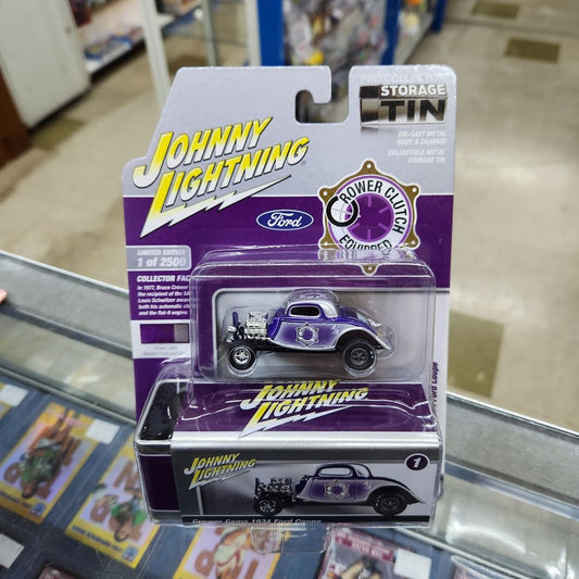 Johnny Lightning - 2023 Collector Tin R3 Vers. B - Crower Cams 1934 Ford Coupe