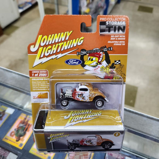 Johnny Lightning - 2023 Collector Tin R3 Vers. A - Crower Cams 1934 Ford Coupe