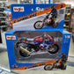 Maisto - 2 Wheelers - Honda Road Bike (Red/Blue) - 1:18 Scale