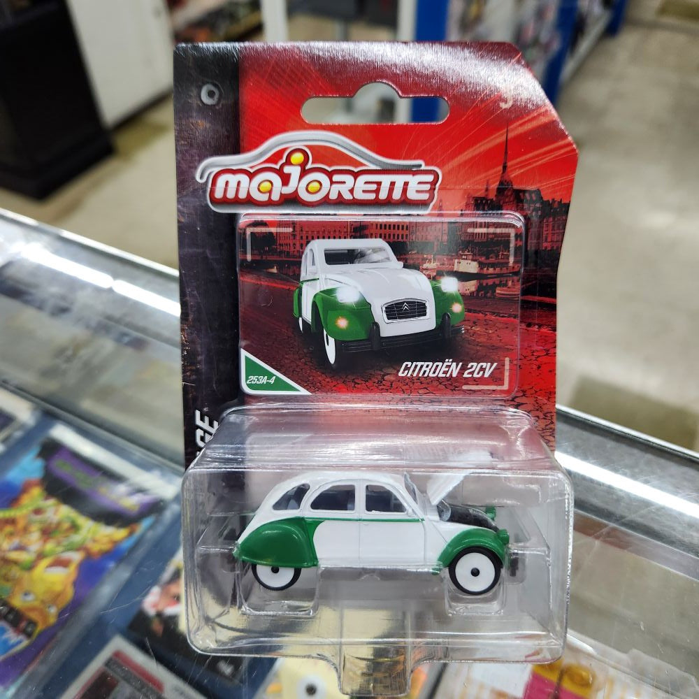 Majorette - Vintage Cars - Citroen 2CV (White/Green)