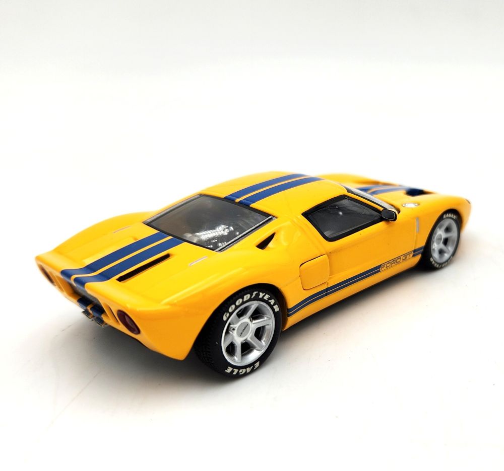 Minichamps - 2004  Ford GT (Yellow / Blue Stripe) - 1:43 Scale