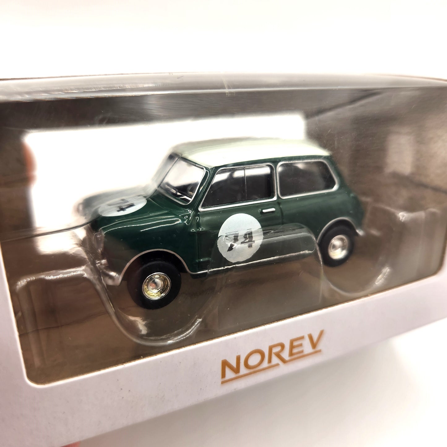 Norev - 1964 Mini Cooper S #74 Green - 1:54 Scale