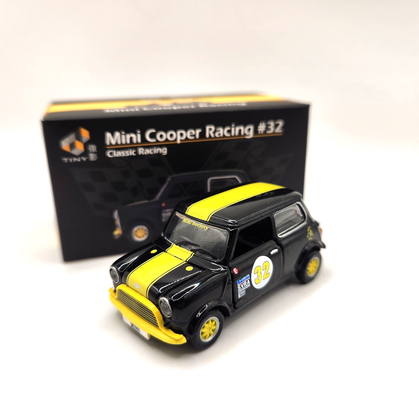 Tiny Models - Mini Cooper Racing #32 (Black Yellow) - 1:50 Scale