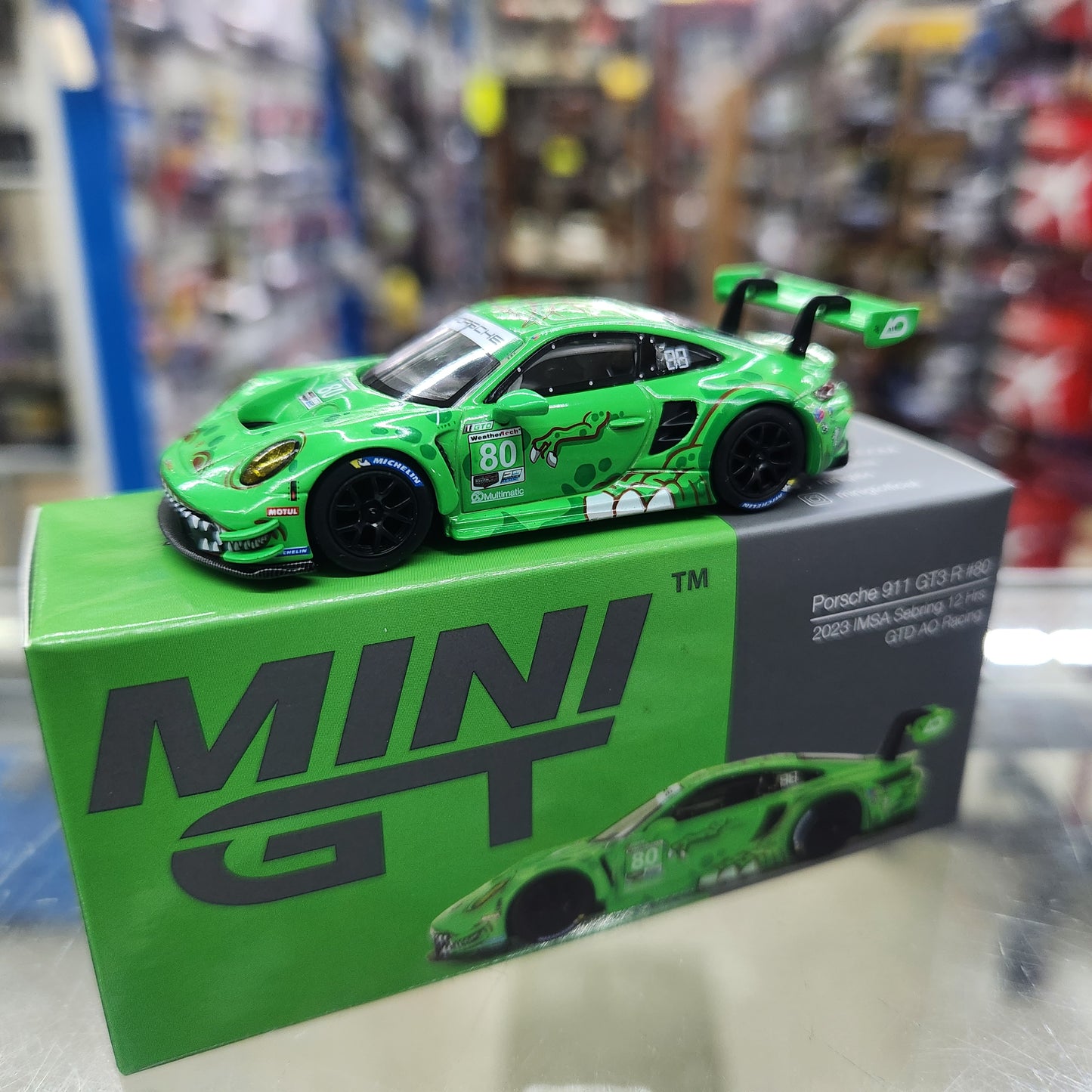 MiniGT - Porsche 911 GT3 R #80 GTD AO Racing “REXY”