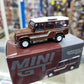 MiniGT - Land Rover 1985 Defender 110 County Station Wagon - Russet Brown