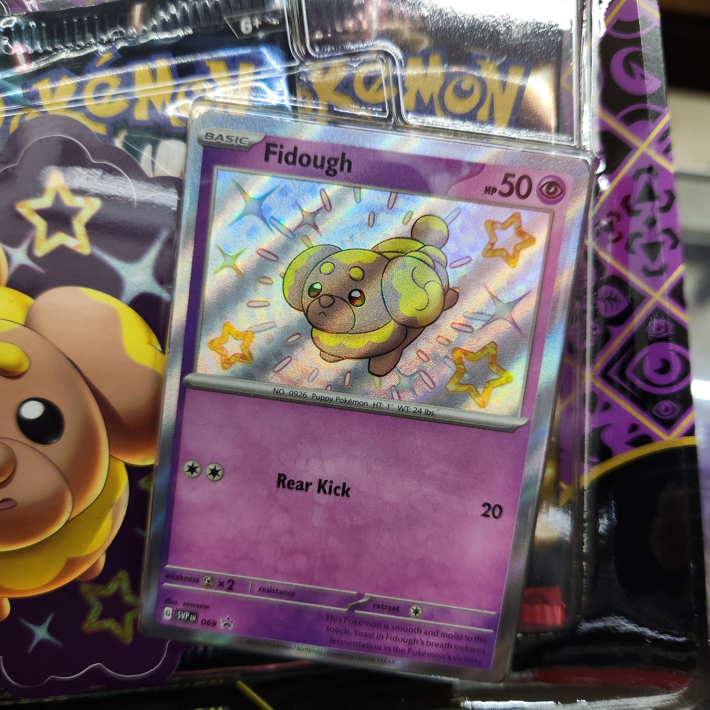 Pokemon TCG - Scarlet & Violet: Paldean Fates Tech Sticker Pack - Fidough