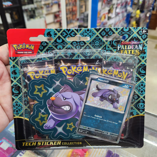 Pokemon TCG - Scarlet & Violet: Paldean Fates Tech Sticker Pack - Maschiff