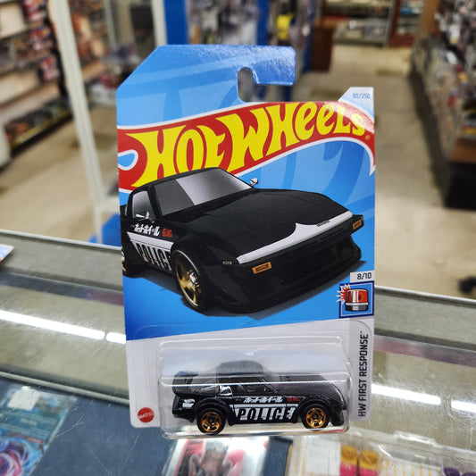 Hot Wheels - Mazda RX-7 'Police' Black - Long Card